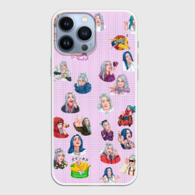 Чехол для iPhone 13 Pro Max с принтом Billie Eilish sticker в Екатеринбурге,  |  | billie | eilish | айлиш | билли | стикеры