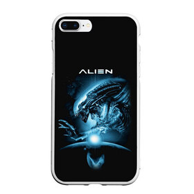 Чехол для iPhone 7Plus/8 Plus матовый с принтом ALIEN в Екатеринбурге, Силикон | Область печати: задняя сторона чехла, без боковых панелей | alien | aliens | art | vs | триллер | ужасы | фантастика | чужой