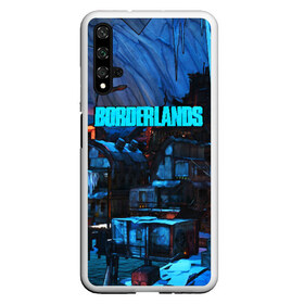 Чехол для Honor 20 с принтом BORDERLANDS в Екатеринбурге, Силикон | Область печати: задняя сторона чехла, без боковых панелей | bl3 | borderlands | borderlands 3 | game | guns | mayhem is coming | psycho | roses are red | vault | vault symbol | игры | пустошь