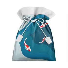 Подарочный 3D мешок с принтом Рыбки в Екатеринбурге, 100% полиэстер | Размер: 29*39 см | fish | fishing | вода | озеро | плавают | рыба | рыбалка | рыбки | рыбы | японские рыбы