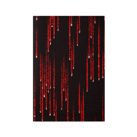 Обложка для паспорта матовая кожа с принтом МАТРИЧНЫЙ КОД в Екатеринбурге, натуральная матовая кожа | размер 19,3 х 13,7 см; прозрачные пластиковые крепления | hugo weaving | pc | the matrix | код | компьютеры | матрица | матрица 4 | программист | программный код | цифры