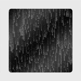 Магнит виниловый Квадрат с принтом ПРОГРАММНЫЙ КОД НА ЯПОНСКОМ в Екатеринбурге, полимерный материал с магнитным слоем | размер 9*9 см, закругленные углы | hugo weaving | pc | the matrix | код | компьютеры | матрица | матрица 4 | программист | программный код | цифры