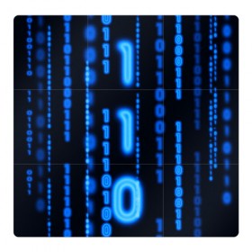 Магнитный плакат 3Х3 с принтом Я ПРОГРАММИСТ в Екатеринбурге, Полимерный материал с магнитным слоем | 9 деталей размером 9*9 см | hugo weaving | pc | the matrix | код | компьютеры | матрица | матрица 4 | программист | программный код | цифры