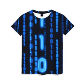 Женская футболка 3D с принтом Я ПРОГРАММИСТ в Екатеринбурге, 100% полиэфир ( синтетическое хлопкоподобное полотно) | прямой крой, круглый вырез горловины, длина до линии бедер | hugo weaving | pc | the matrix | код | компьютеры | матрица | матрица 4 | программист | программный код | цифры