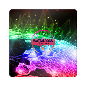 Магнит виниловый Квадрат с принтом WATCH DOGS LEGION в Екатеринбурге, полимерный материал с магнитным слоем | размер 9*9 см, закругленные углы | ded sec | hacker | legion | watch dogs | watch dogs 2 | watch dogs legion | легион | хакер