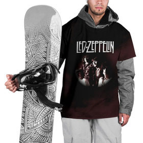 Накидка на куртку 3D с принтом Led Zeppelin в Екатеринбурге, 100% полиэстер |  | led | led zep | led zeppelin | ledzep | lz | zoso | группа | джимми пейдж | джон генри бонэм | джон пол джонс | зосо | лед зепелен | лед зеппелин | ледзепелен | ледзеппелин | роберт плант | рок