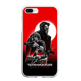 Чехол для iPhone 7Plus/8 Plus матовый с принтом Terminator Dark Fate в Екатеринбурге, Силикон | Область печати: задняя сторона чехла, без боковых панелей | dark fate | sarah j. connor | t 800 | terminator | восстание машин | киборг | сара коннор | темные судьбы | терминатор