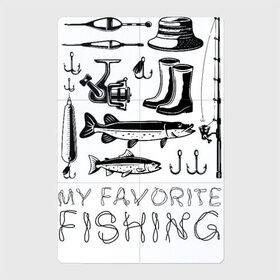 Магнитный плакат 2Х3 с принтом Моя любимая рыбалка в Екатеринбурге, Полимерный материал с магнитным слоем | 6 деталей размером 9*9 см | cap | coil | fishing | fishing line | float | hook | pike | spinning | spoon | trout | wellingtons | блесна | катушка | крючок | леска | поплавок | рыбалка | сапоги | спиннинг | форель | шляпа | щука
