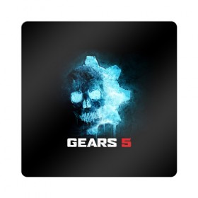 Магнит виниловый Квадрат с принтом GEARS 5 в Екатеринбурге, полимерный материал с магнитным слоем | размер 9*9 см, закругленные углы | game | games | gears | gears 5 | gears of war | logo | shooter | symbol | war | боевик | вар | войны | гирс | гирс 5 | гирс оф вар | игра | игры | лого | логотип | символ | шестерни | шутер