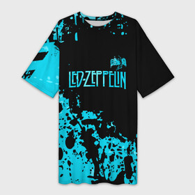 Платье-футболка 3D с принтом Led Zeppelin в Екатеринбурге,  |  | led | led zep | led zeppelin | ledzep | lz | zoso | группа | джимми пейдж | джон генри бонэм | джон пол джонс | зосо | лед зепелен | лед зеппелин | ледзепелен | ледзеппелин | роберт плант | рок