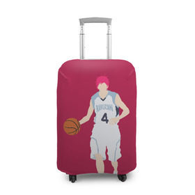 Чехол для чемодана 3D с принтом Seijuurou Akashi в Екатеринбурге, 86% полиэфир, 14% спандекс | двустороннее нанесение принта, прорези для ручек и колес | akashi | basket | basketball | kuroko | kuroko no basket | seijuurou | акаши | баскетбол | куроко | сэйджуро