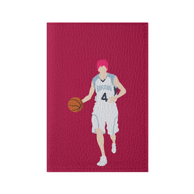 Обложка для паспорта матовая кожа с принтом Seijuurou Akashi в Екатеринбурге, натуральная матовая кожа | размер 19,3 х 13,7 см; прозрачные пластиковые крепления | akashi | basket | basketball | kuroko | kuroko no basket | seijuurou | акаши | баскетбол | куроко | сэйджуро