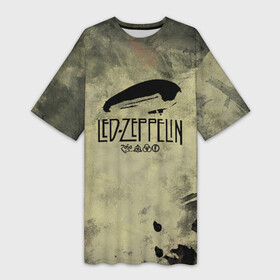 Платье-футболка 3D с принтом Led Zeppelin в Екатеринбурге,  |  | led | led zep | led zeppelin | ledzep | lz | zoso | группа | джимми пейдж | джон генри бонэм | джон пол джонс | зосо | лед зепелен | лед зеппелин | ледзепелен | ледзеппелин | роберт плант | рок