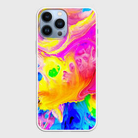 Чехол для iPhone 13 Pro Max с принтом КРАСКИ в Екатеринбурге,  |  | abstract | abstraction | color | geometry | paitnt | psy | абстракция | геометрия | краски | неоновые | психоделика