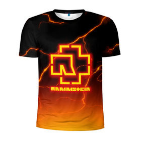 Мужская футболка 3D спортивная с принтом RAMMSTEIN (FIRE STORM) в Екатеринбурге, 100% полиэстер с улучшенными характеристиками | приталенный силуэт, круглая горловина, широкие плечи, сужается к линии бедра | rammstein | rock | sehnsucht | германия | группа | немецкая | немецкий | раммштаен | раммштайн | рамштаен | рамштайн | рок