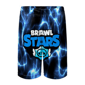 Детские спортивные шорты 3D с принтом BRAWL STARS в Екатеринбурге,  100% полиэстер
 | пояс оформлен широкой мягкой резинкой, ткань тянется
 | android | brawl stars | games | mobile game | stars | игры | мобильные игры