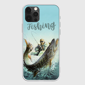 Чехол для iPhone 12 Pro Max с принтом Fishing в Екатеринбурге, Силикон |  | рыба | рыбак | рыбалка | снасти | увлечение | улов | хобби