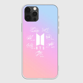 Чехол для iPhone 12 Pro Max с принтом BTS АВТОГРАФЫ в Екатеринбурге, Силикон |  | bangtan boys | bt21 | bts | бтс