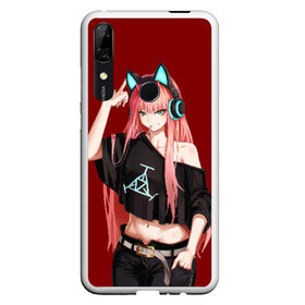 Чехол для Honor P Smart Z с принтом ZeroTwo (Darling in the Franx) в Екатеринбурге, Силикон | Область печати: задняя сторона чехла, без боковых панелей | Тематика изображения на принте: 002 | 02 | darling in the franxx | zero two | любимый во франксе | милый во франксе | ноль два