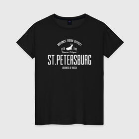 Женская футболка хлопок с принтом Питер Iron в Екатеринбурге, 100% хлопок | прямой крой, круглый вырез горловины, длина до линии бедер, слегка спущенное плечо | spb | ленинград | питер | санкт петербург | спб | я люблю питер