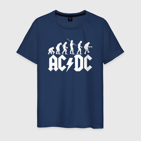 Мужская футболка хлопок с принтом AC DC в Екатеринбурге, 100% хлопок | прямой крой, круглый вырез горловины, длина до линии бедер, слегка спущенное плечо. | Тематика изображения на принте: ac dc | acdc | acdc ас дс | австралийская | ангус янг | асдс | блюз | группа | крис слэйд | метал | молния | музыка | певцы | рок | рок н ролл | стиви янг | хард | хардрок | эксл роуз