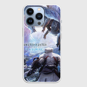 Чехол для iPhone 13 Pro с принтом Monster Hunter: World Iceborn в Екатеринбурге,  |  | Тематика изображения на принте: hunter | iceborn | monster | world | айсборн | ворлд | монстр | хантер