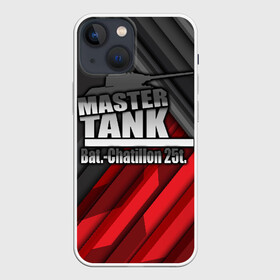 Чехол для iPhone 13 mini с принтом Master TANK Bat. Chatillon 25t в Екатеринбурге,  |  | amx | bat chatillon | blitz | leopard | mmo | t1 | tank | tanks | vod | wg | world | wot | wz | ворлд | гайд | ис 7 | монстры | оф | стальные | т 62 | танк | танки | танкс