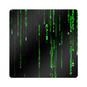 Магнит виниловый Квадрат с принтом МАТРИЦА КОДА в Екатеринбурге, полимерный материал с магнитным слоем | размер 9*9 см, закругленные углы | hugo weaving | pc | the matrix | код | компьютеры | матрица | матрица 4 | программист | программный код | цифры