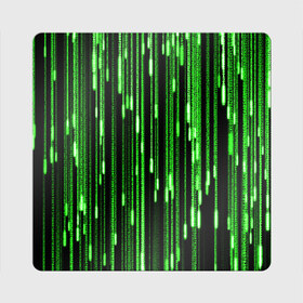 Магнит виниловый Квадрат с принтом МАТРИЦА в Екатеринбурге, полимерный материал с магнитным слоем | размер 9*9 см, закругленные углы | hugo weaving | pc | the matrix | код | компьютеры | матрица | матрица 4 | программист | программный код | цифры