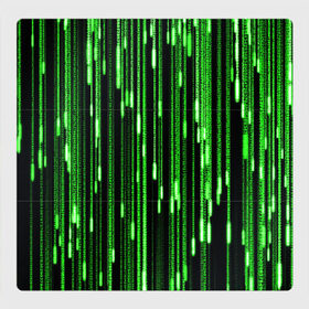 Магнитный плакат 3Х3 с принтом МАТРИЦА в Екатеринбурге, Полимерный материал с магнитным слоем | 9 деталей размером 9*9 см | hugo weaving | pc | the matrix | код | компьютеры | матрица | матрица 4 | программист | программный код | цифры
