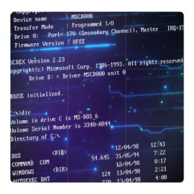 Магнитный плакат 3Х3 с принтом BIOS CODE в Екатеринбурге, Полимерный материал с магнитным слоем | 9 деталей размером 9*9 см | hugo weaving | pc | the matrix | код | компьютеры | матрица | матрица 4 | программист | программный код | цифры