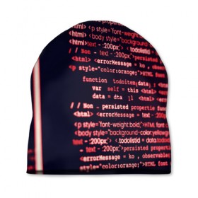 Шапка 3D с принтом HTML&PHP в Екатеринбурге, 100% полиэстер | универсальный размер, печать по всей поверхности изделия | hugo weaving | pc | the matrix | код | компьютеры | матрица | матрица 4 | программист | программный код | цифры