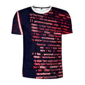 Мужская футболка 3D спортивная с принтом HTML&PHP в Екатеринбурге, 100% полиэстер с улучшенными характеристиками | приталенный силуэт, круглая горловина, широкие плечи, сужается к линии бедра | hugo weaving | pc | the matrix | код | компьютеры | матрица | матрица 4 | программист | программный код | цифры