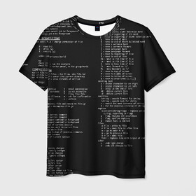 Мужская футболка 3D с принтом ПРОГРАММИРОВАНИЕ 7 в Екатеринбурге, 100% полиэфир | прямой крой, круглый вырез горловины, длина до линии бедер | hugo weaving | pc | the matrix | код | компьютеры | матрица | матрица 4 | программист | программный код | цифры