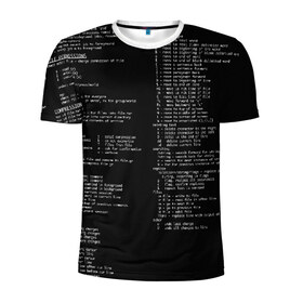 Мужская футболка 3D спортивная с принтом ПРОГРАММИРОВАНИЕ 7 в Екатеринбурге, 100% полиэстер с улучшенными характеристиками | приталенный силуэт, круглая горловина, широкие плечи, сужается к линии бедра | hugo weaving | pc | the matrix | код | компьютеры | матрица | матрица 4 | программист | программный код | цифры