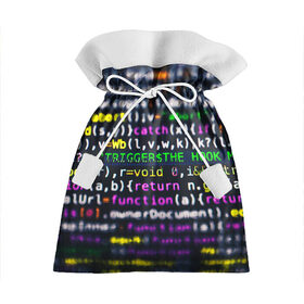 Подарочный 3D мешок с принтом ПРОГРАММИРОВАНИЕ в Екатеринбурге, 100% полиэстер | Размер: 29*39 см | hugo weaving | pc | the matrix | код | компьютеры | матрица | матрица 4 | программист | программный код | цифры
