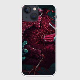 Чехол для iPhone 13 mini с принтом CS GO hyper beast skin в Екатеринбурге,  |  | awp | counter strike | cs go | cs go global offensive | hyper beast | skin cs | team cs | команды cs | скины оружия | скоростной зверь | хайпер бист