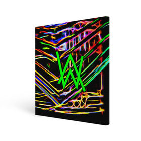 Холст квадратный с принтом ALAN WALKER DJ в Екатеринбурге, 100% ПВХ |  | alan walker | aw | electro | electro music | music | алан уокер | музыка | музыкант | электро | электронная музыка
