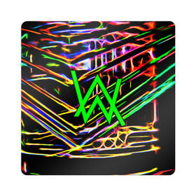 Магнит виниловый Квадрат с принтом ALAN WALKER DJ в Екатеринбурге, полимерный материал с магнитным слоем | размер 9*9 см, закругленные углы | alan walker | aw | electro | electro music | music | алан уокер | музыка | музыкант | электро | электронная музыка