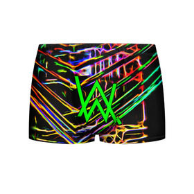 Мужские трусы 3D с принтом ALAN WALKER DJ в Екатеринбурге, 50% хлопок, 50% полиэстер | классическая посадка, на поясе мягкая тканевая резинка | alan walker | aw | electro | electro music | music | алан уокер | музыка | музыкант | электро | электронная музыка