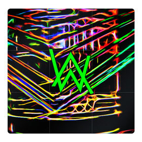 Магнитный плакат 3Х3 с принтом ALAN WALKER DJ в Екатеринбурге, Полимерный материал с магнитным слоем | 9 деталей размером 9*9 см | Тематика изображения на принте: alan walker | aw | electro | electro music | music | алан уокер | музыка | музыкант | электро | электронная музыка