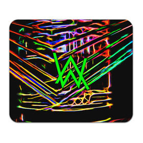 Коврик для мышки прямоугольный с принтом ALAN WALKER DJ в Екатеринбурге, натуральный каучук | размер 230 х 185 мм; запечатка лицевой стороны | alan walker | aw | electro | electro music | music | алан уокер | музыка | музыкант | электро | электронная музыка