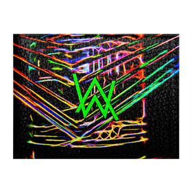Обложка для студенческого билета с принтом ALAN WALKER DJ в Екатеринбурге, натуральная кожа | Размер: 11*8 см; Печать на всей внешней стороне | alan walker | aw | electro | electro music | music | алан уокер | музыка | музыкант | электро | электронная музыка