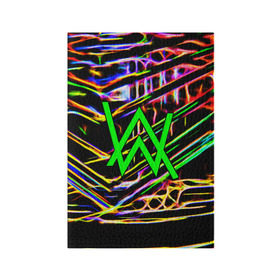 Обложка для паспорта матовая кожа с принтом ALAN WALKER DJ в Екатеринбурге, натуральная матовая кожа | размер 19,3 х 13,7 см; прозрачные пластиковые крепления | alan walker | aw | electro | electro music | music | алан уокер | музыка | музыкант | электро | электронная музыка