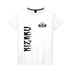 Женская футболка хлопок с принтом KIZARU HAUNTED F. в Екатеринбурге, 100% хлопок | прямой крой, круглый вырез горловины, длина до линии бедер, слегка спущенное плечо | family | haunted | karmageddon | karmagedon | kizaru | кармагеддон | кармагедон | кизару | фэмили | хаунтед