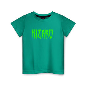 Детская футболка хлопок с принтом KIZARU ACID (HF на спине) в Екатеринбурге, 100% хлопок | круглый вырез горловины, полуприлегающий силуэт, длина до линии бедер | family | haunted | karmageddon | karmagedon | kizaru | кармагеддон | кармагедон | кизару | фэмили | хаунтед