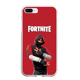 Чехол для iPhone 7Plus/8 Plus матовый с принтом IKONIK FORTNITE в Екатеринбурге, Силикон | Область печати: задняя сторона чехла, без боковых панелей | 10 | battle | fort | fortnite | ikonik | royale | season | битва | иконик | королевская | сезон | форт | фортнайт