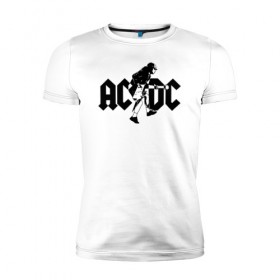 Мужская футболка премиум с принтом AC/DC в Екатеринбурге, 92% хлопок, 8% лайкра | приталенный силуэт, круглый вырез ворота, длина до линии бедра, короткий рукав | ac dc | acdc | acdc ас дс | австралийская | ангус янг | асдс | блюз | группа | крис слэйд | метал | молния | музыка | певцы | рок | рок н ролл | стиви янг | хард | хардрок | эксл роуз