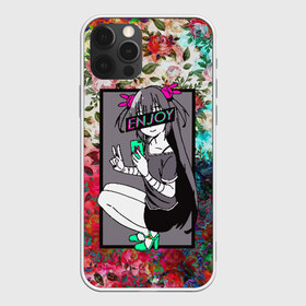 Чехол для iPhone 12 Pro Max с принтом Enjoy Anime Flowers в Екатеринбурге, Силикон |  | Тематика изображения на принте: anime | aquarell | enjoy | flowers | glitch | retrowave | sad | sadness | vaporwave | акварель | аниме | анимэ | глитч | глич | грустно | грустный | грусть | надписи | цветы