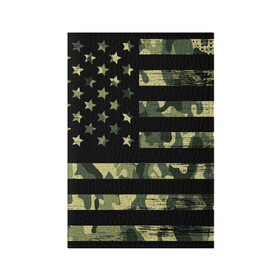 Обложка для паспорта матовая кожа с принтом American Flag Camo в Екатеринбурге, натуральная матовая кожа | размер 19,3 х 13,7 см; прозрачные пластиковые крепления | Тематика изображения на принте: eagle | states | united | usa | армейские | армия | камуфляж | орел | служба | снайпер | соединенных | солдат | сша | форма | штатов